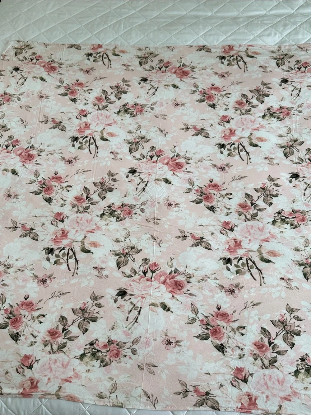 Posh Peanut Pink Floral Swaddle Blanket “Everly Rose”